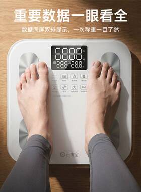 官方云康宝智能体脂秤CS20E 减肥专用电子称体重秤家用精准充电体