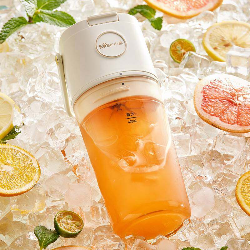 官网品牌小熊榨汁机LLJ-E04W5小型家用便携式榨汁杯多功能无线果