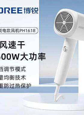 官方【咨询客服有优惠价】博锐电吹风机1600W家用恒温护发PH1618/