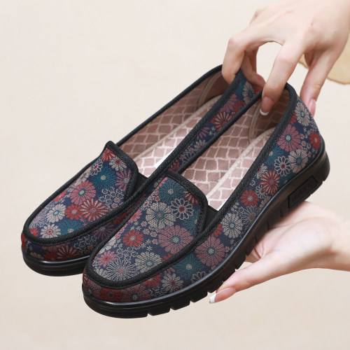 老北京布鞋女单鞋女款老人鞋子软底防滑老年妈妈鞋老太太奶奶女鞋