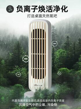 官方小熊电风扇DFS-V05N7桌面台式风扇办公室工位无叶塔扇学生宿