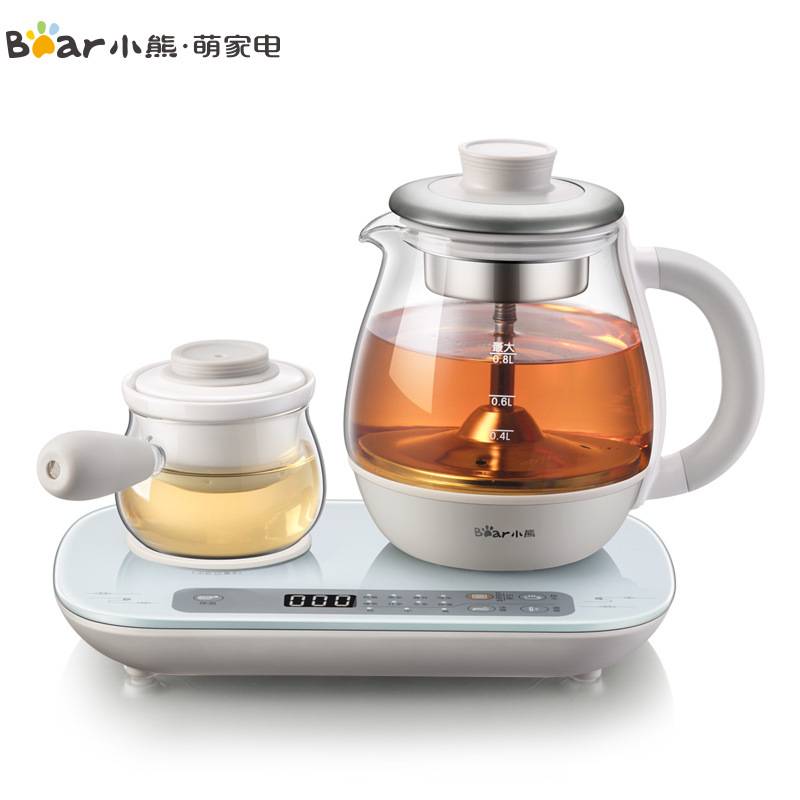 官方小熊煮茶器ZCQ-A08E1 黑茶煮茶壶电茶炉养生壶办公室小型泡茶