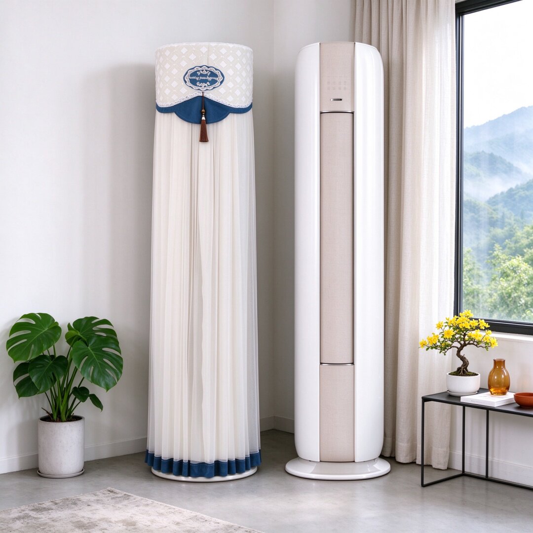 适用于格力时光绘立式空调防尘罩KFR-50LW/(50598)FNhc-B1柜机套