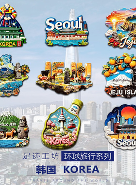 韩国立体浮雕树脂文创冰箱贴