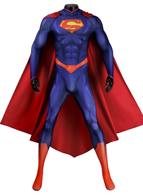 现货新52:蝙蝠侠/超人N52超人Superman漫画cosplay紧身衣J25021CA