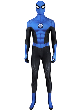 时觉漫威蜘蛛侠2 新蓝色套装cosplay连体紧身衣cos服漫展J25015CA