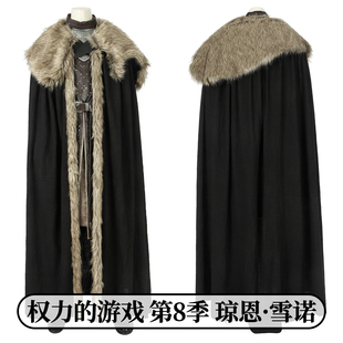 时觉 权力的游戏cos第八季服装琼恩雪诺cos服影视同款4385