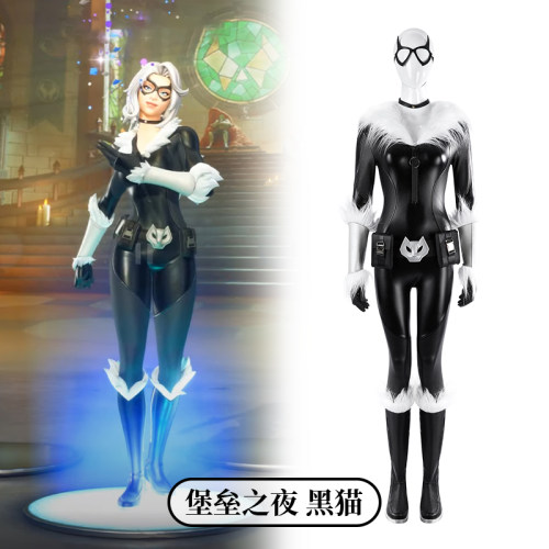 时觉堡垒之夜cosplay服黑猫游戏