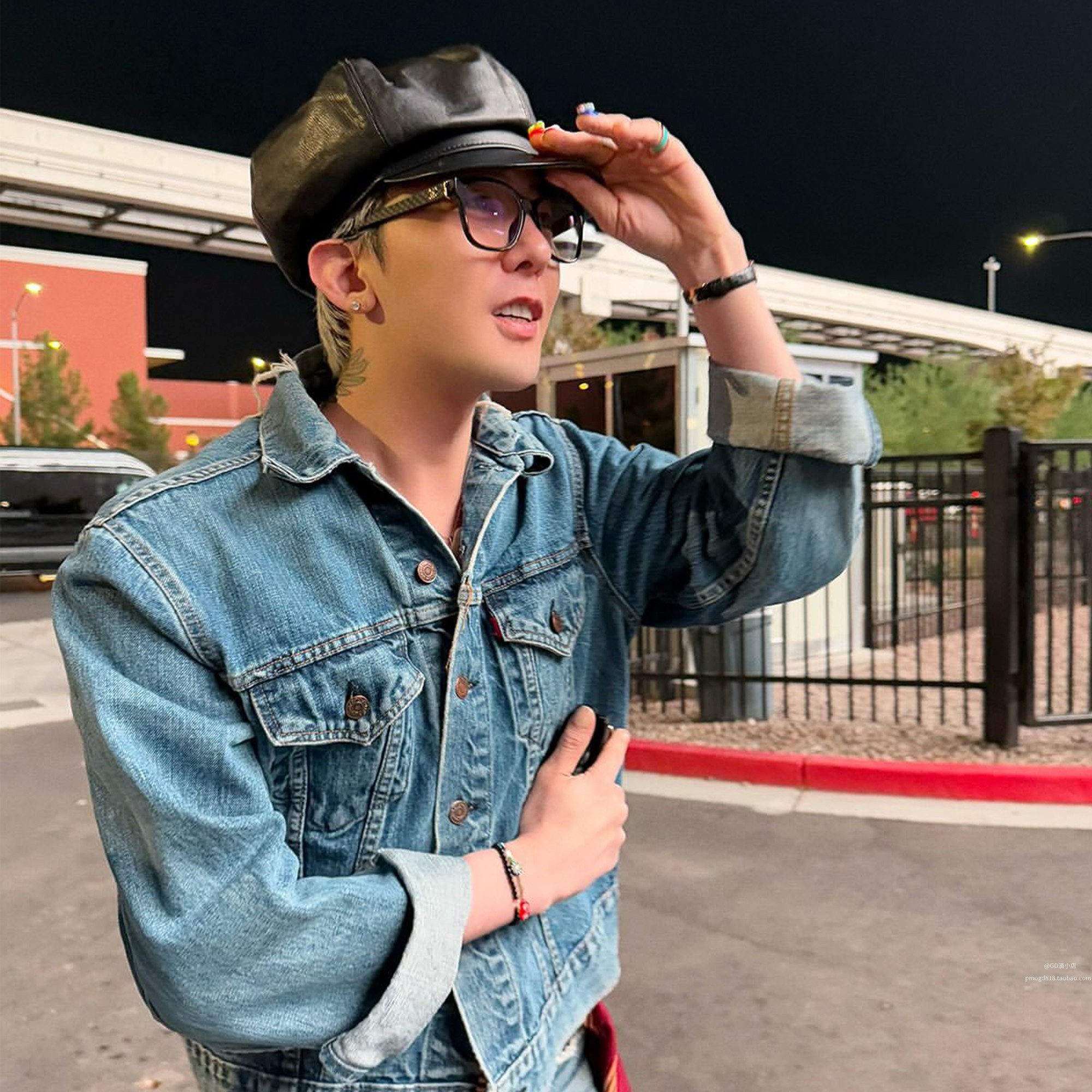 权志龙同款风格短款牛仔外套上衣