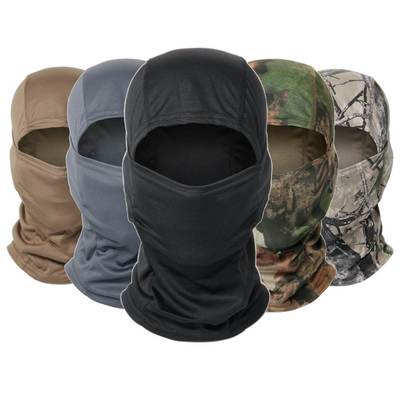 Multicam Camouflage Balaclava Cap Full Face Shield Cycling