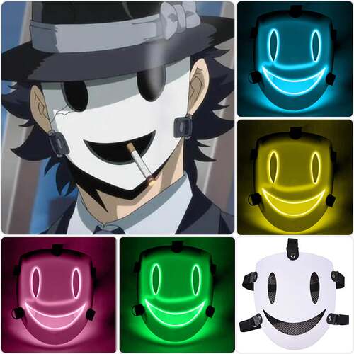 Anime cosplay High-Rise Invasion Cosplay Mask LED Glowing