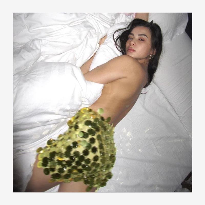 欧美性感修身包臀闪亮片迷你短裙半身裙 Sexy Sequins Mini Skirt