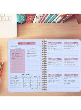 Non dated daily weekly monthly planner agenda notebook diary