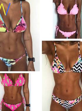 Floral print bikinis 2020 women swimsuit beach bathing suit