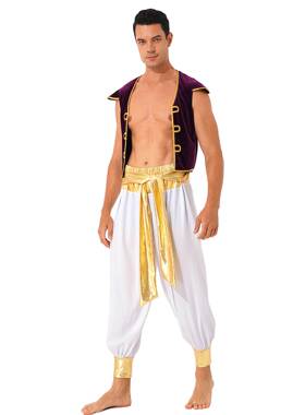 Adult Arab Prince Costume Mens Persian Arabian Halloween Rol