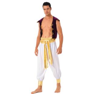Adult Arab Prince Costume Mens Persian Arabian Halloween Rol