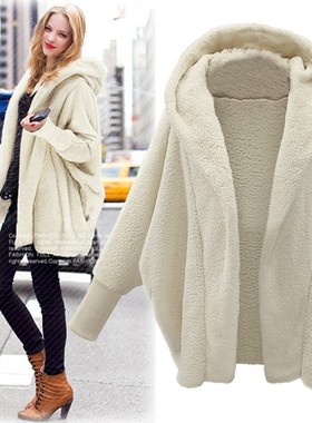 Autumn Plush Hooded Jacket Women Coats Winter Clothes Ladies
