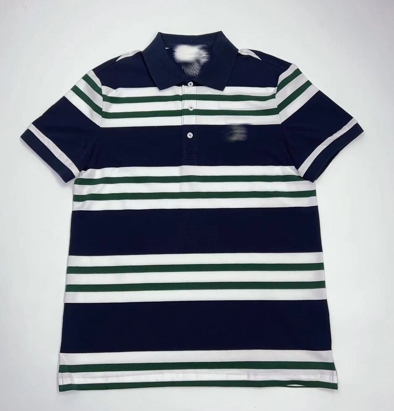 网眼休闲百搭条纹翻领男款POLO衫短袖T恤半袖打底衫24115