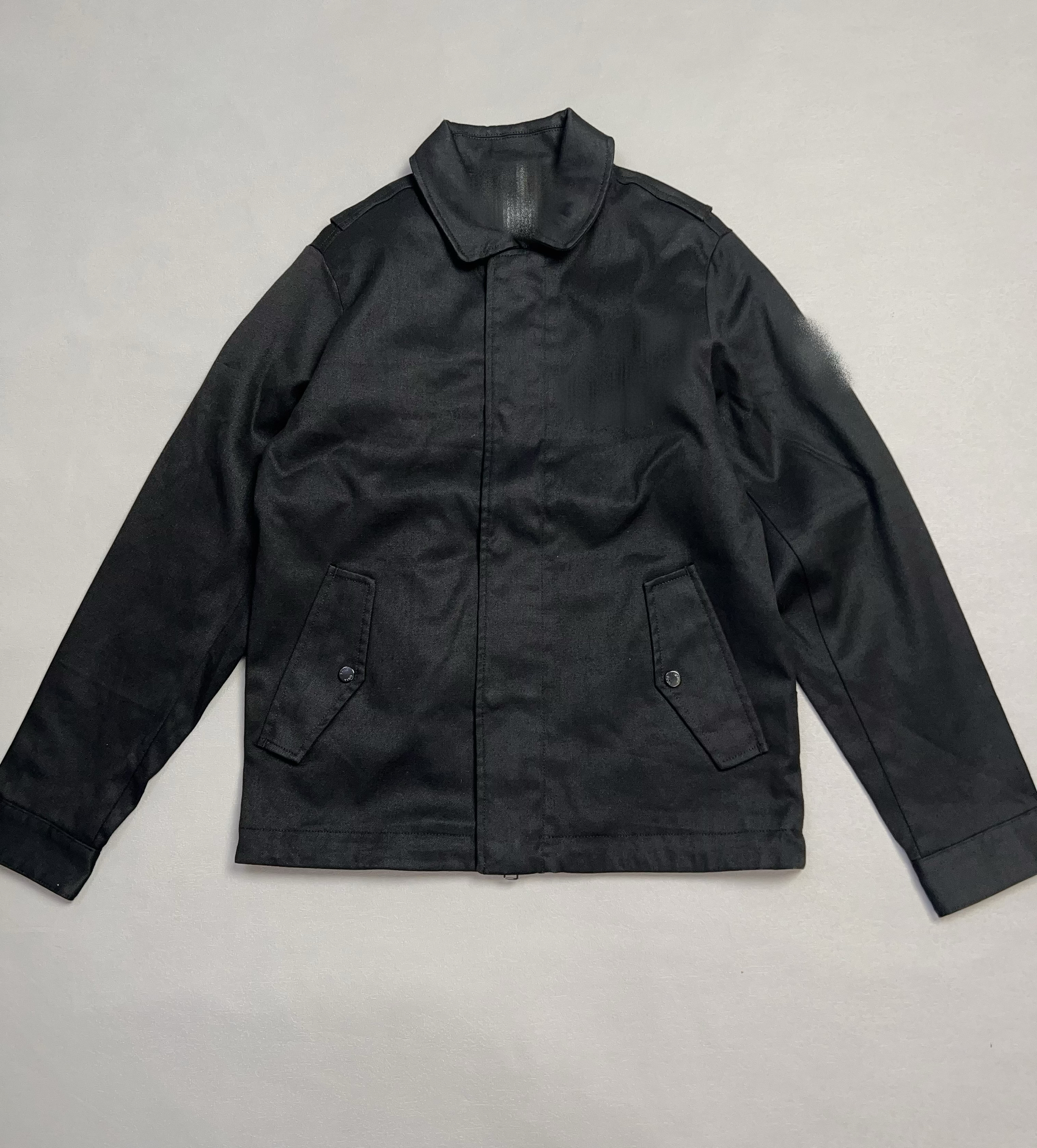 秋冬新款厚款男士休闲刺绣夹克翻领开衫棉质商务机车外套夹克西装