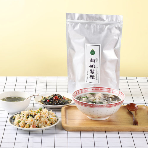 鲜8食品有机头水紫菜南北干货炖汤炒菜烘焙紫菜60g - 封面