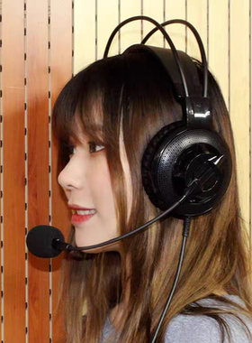 库存尾货 黄鹂智声 G100u 头戴双耳通话降噪会议办公网课直播耳机