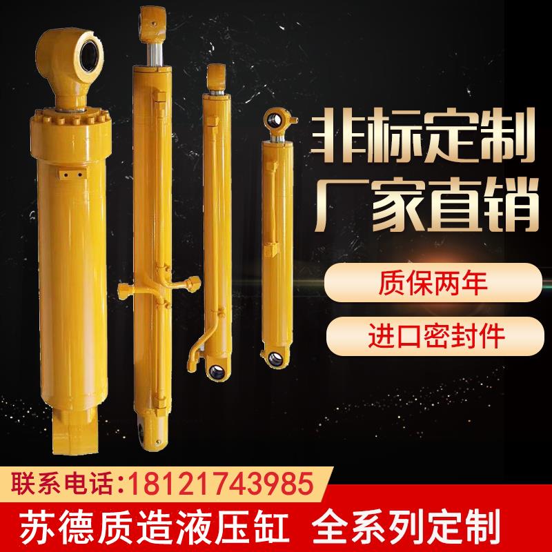 新款非标定制货梯升降向双向法兰液压缸包邮
