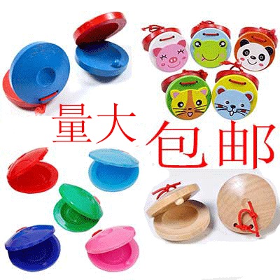 木质响板塑料奥尔夫儿童打击乐器哒哒舞板专业圆舞板 竹板 快板