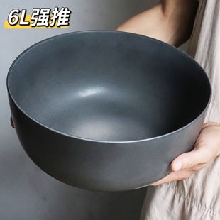 日式大汤碗家用和面碗汤盆大号大碗酸菜鱼专用超大盆碗陶瓷碗莲碗