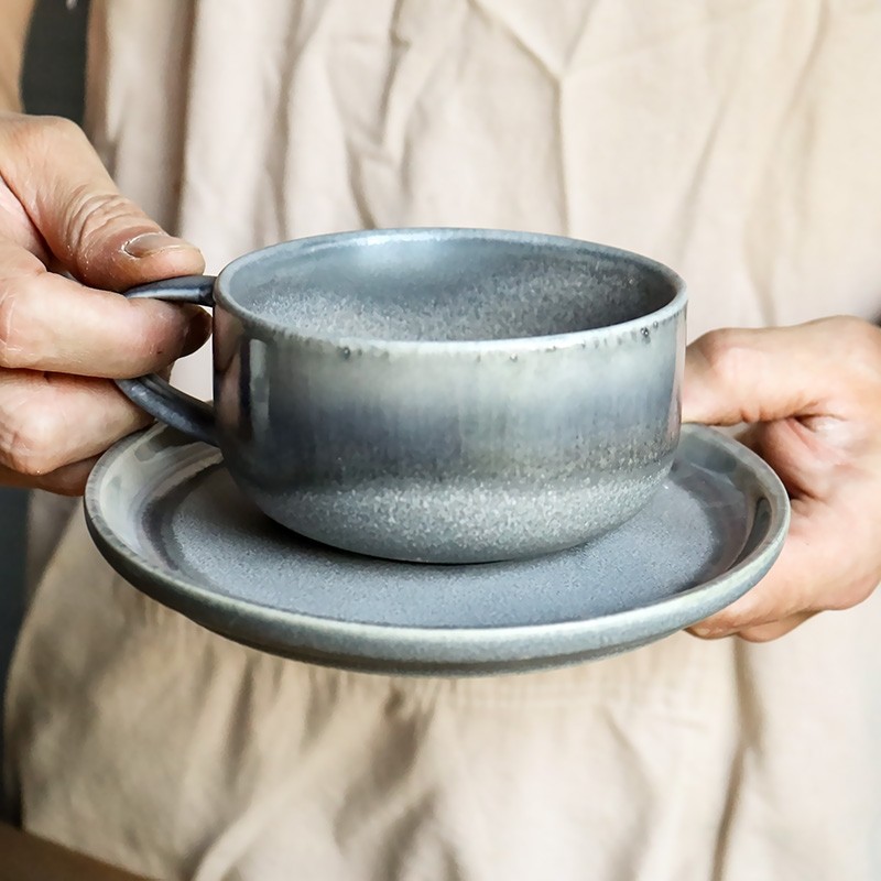 日式复古陶瓷咖啡杯碟下午茶杯简约奶茶杯酒店餐厅拉花拿铁杯瑕疵,餐饮具,咖啡杯,淘宝优惠券,粉丝福利购,淘宝优惠卷