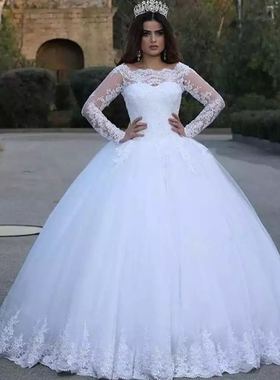 Long Sleeves Wedding Dresses Wedding Gowns Bridal Dress robe