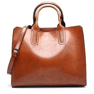 Ladies Oil wax Leather hand bag for Women Tote large bags