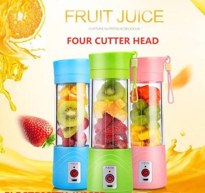 Portable Fruit Juicer Handheld Smoothie Blender USB Bottle