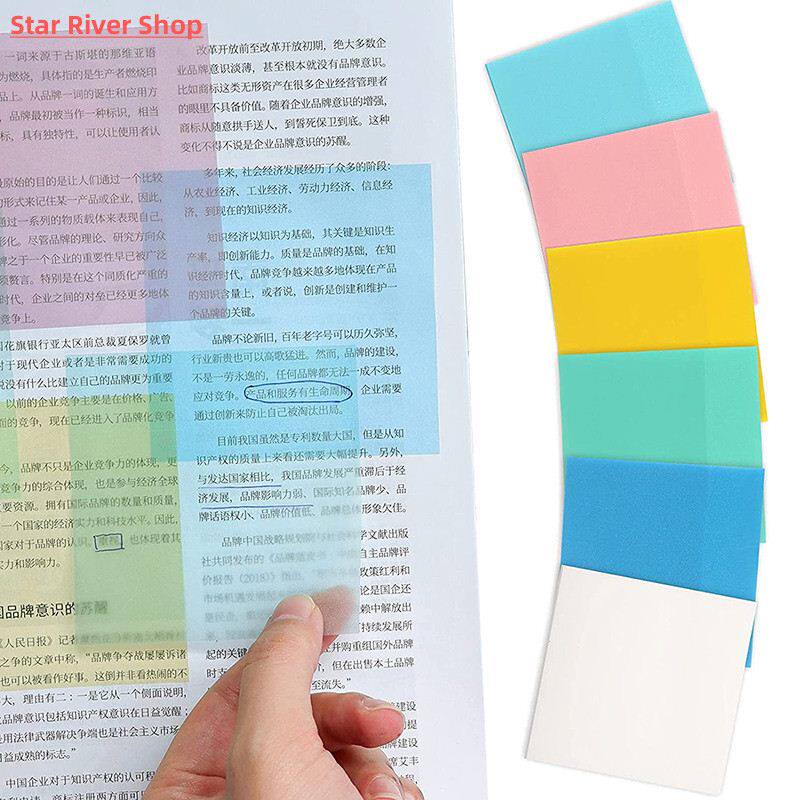 Waterproof PET Transparent Sticky Notes Memo Pad 50 Sheets S