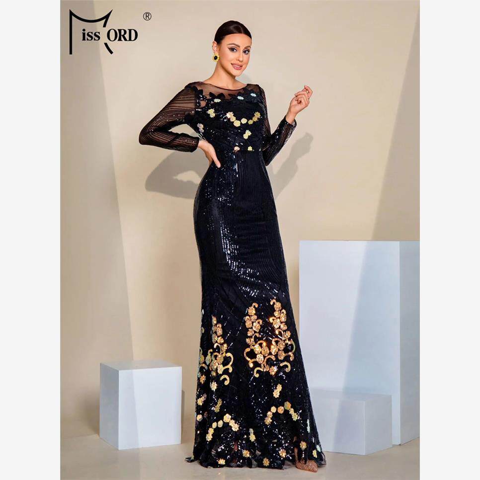 Sexy Sequin Mermaid Evening Gown Formal Occasion Dresses
