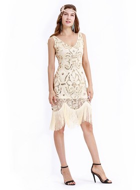 Summer Art Deco Retro dress 1920s Great Gatsby Flapper dress