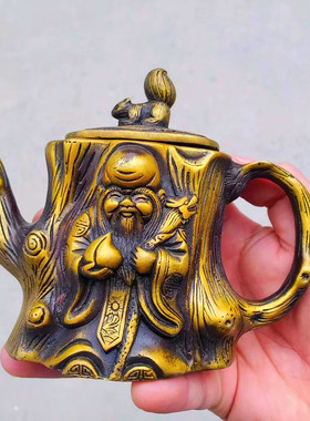 黄铜寿星摆件工艺品