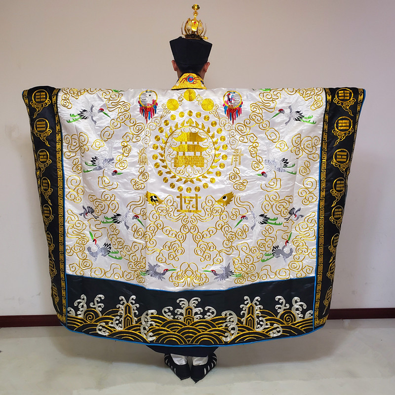 云鹤法衣仙鹤法衣高功绛衣白色