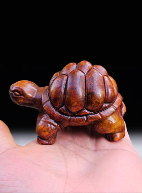 乌龟石雕仿古做旧家居摆件装饰品客厅书房玄关博古架摆饰石龟鳖