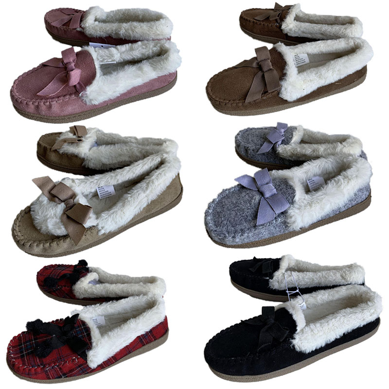 外贸原单大码4243加绒居家豆豆鞋