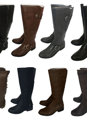 2024新品高筒女靴外贸原单大码42.43.44切尔西靴休闲欧美女长靴潮
