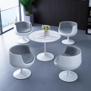 7T酒杯椅 咖啡厅洽谈围转餐桌椅 售楼部处简约创意时尚 餐桌椅组合