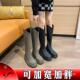 大码 41女靴大腿围长靴胖mm粗腿筒围高筒靴加宽加肥骑士靴