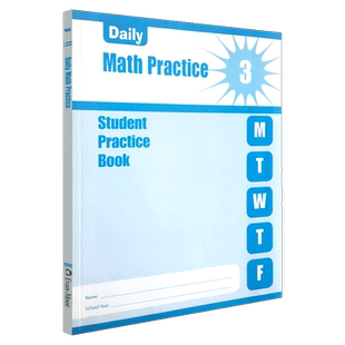 Evan-Moor Daily Math Practice Grade 3 SE 每日练习系列 数学复习 三年级 无答案作业本 美国加州教辅