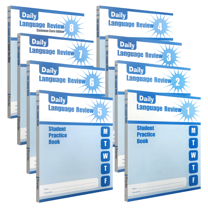 Evan-Moor Daily Language Review Grade 1-8 SE 每日练习系列 语言复习 无答案作业本 美国加州教辅 evanmoor