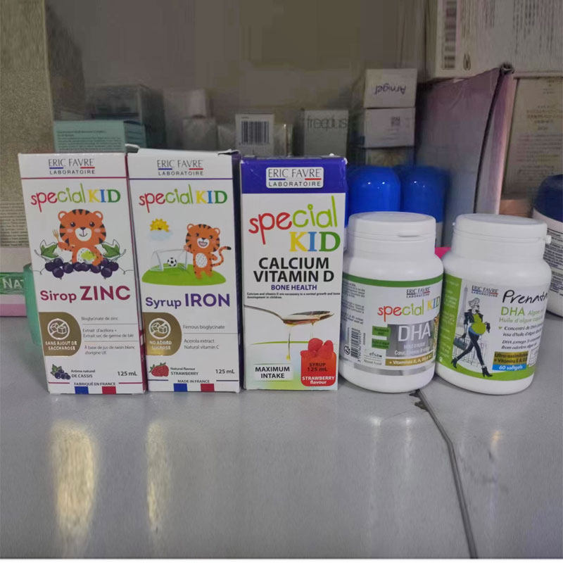 法国Eric艾瑞可婴幼儿DHA藻油孕妇dha补铁补锌复合维生素钙+d3