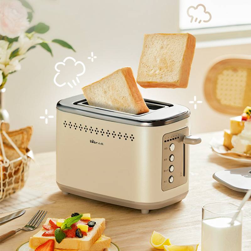 官方正品小熊烤面包机DSL-C02M6家用小型三明早餐机全自动烤土司