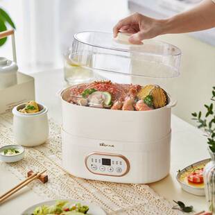 官方正品 小熊 DDZ C10V1电炖盅隔水炖带蒸1人迷你上蒸下炖煮 Bear