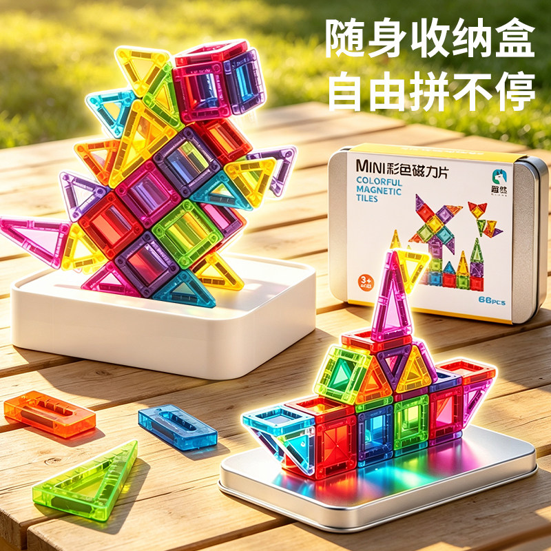 迷你磁力片益智磁吸玩具图片