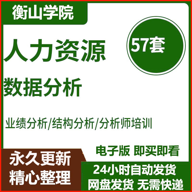 人力资源数据分析资料合集数据分析师培训招聘数据HR管理数据培训图片
