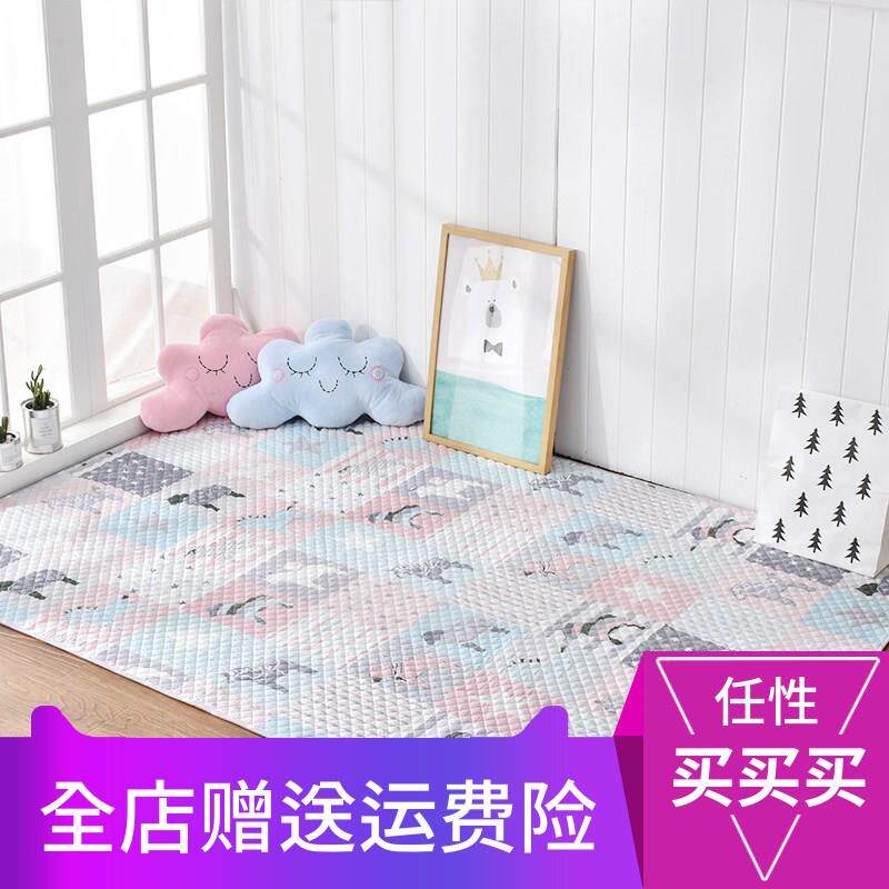 Northern Europe Cotton Fabric art carpet bedroom tea table Bedside mat crawl Tatami Mat non-slip Hand washin the Home Fabric , Mat  category - from Buy2taobao.com to provide professional Taobao agent buy service